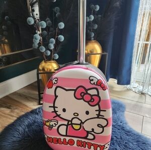 Hello Kitty Scooter & Rolling Luggage Bag Shell Cabin 19"